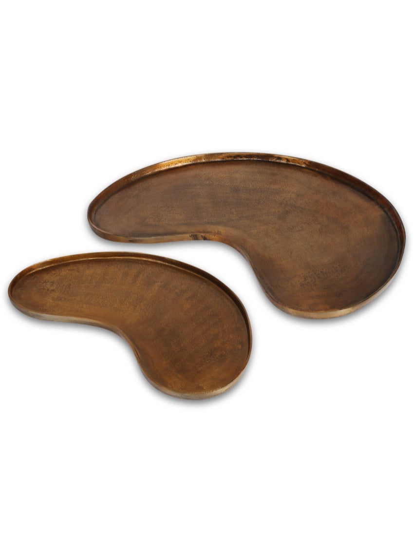Kidney tray gold small