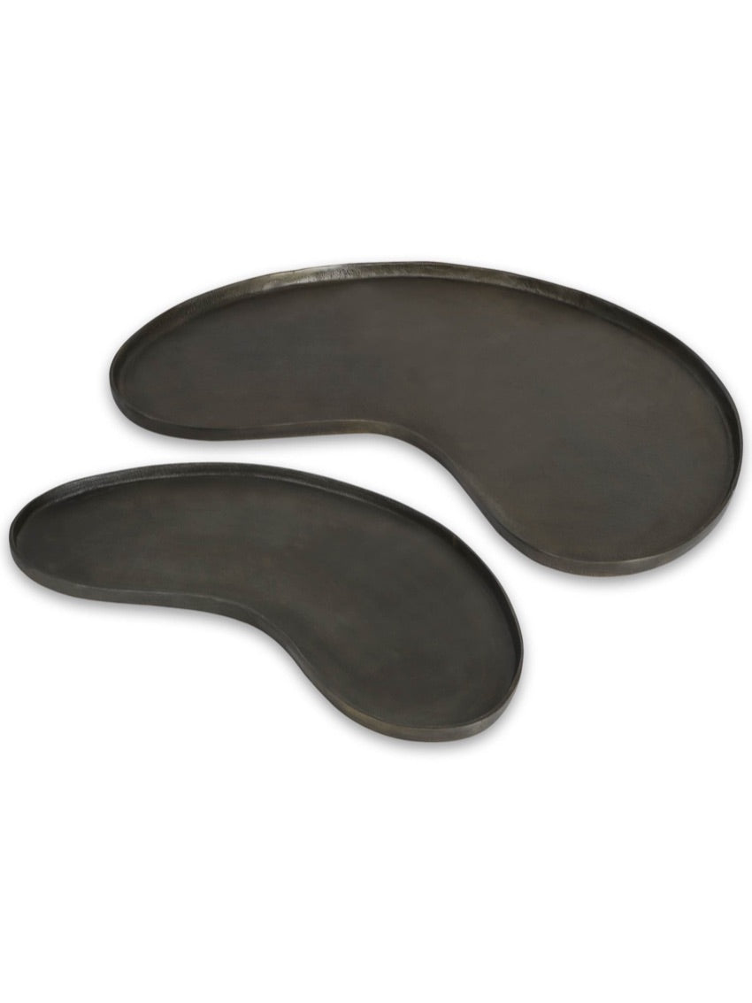 Kidney tray antique black small